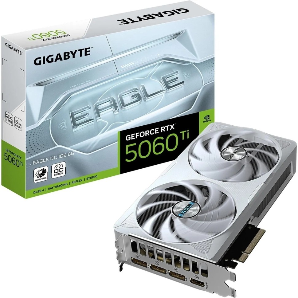 Видеокарта Gigabyte RTX5060Ti EAGLE OC ICE 8GB (GV-N506TEAGLEOC ICE-8GD)