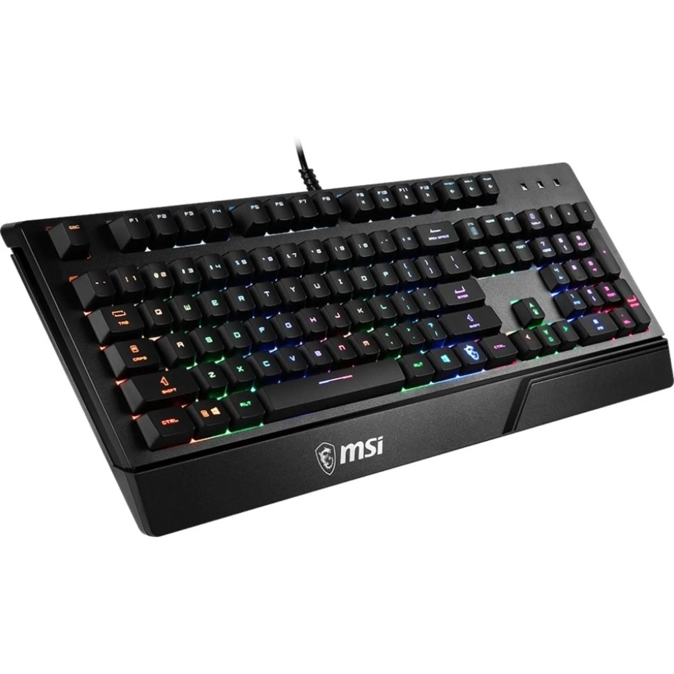 Клавиатура MSI (S11-04RU230-CLA) Vigor GK20 RU USB Multim. gamer LED черн