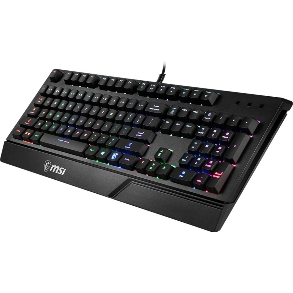 Клавиатура MSI (S11-04RU230-CLA) Vigor GK20 RU USB Multim. gamer LED черн