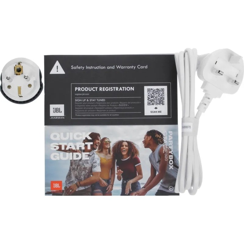 Акустическая система JBL Partybox Stage 320 White (JBLPBSTAGE320SWUK)