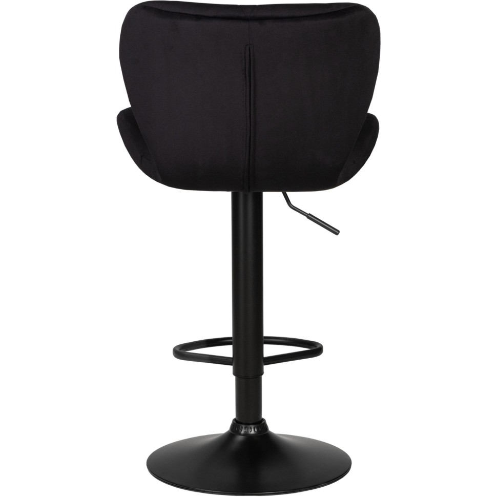 Стул барный LO_DOBRIN BARNY BLACK LM-5022_BlackBase чер.велюр MJ9-101/чер