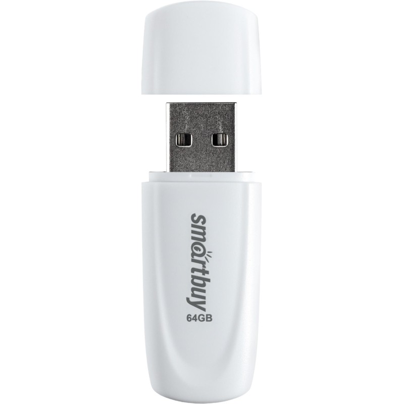Флеш-память SmartBuy UFD 2.0 064GB Scout White (SB064GB2SCW)