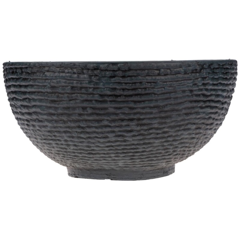 Кашпо -миска с эффектом камня Polistone bowl, 40,5х20см, графит, 72-9655