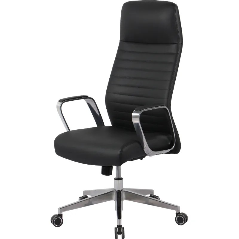 Кресло BN_Hg_EChair-505 TL нат. кожа черный алюминий Кресло BN_Hg_EChair-505 TL нат. кожа черный алюминий