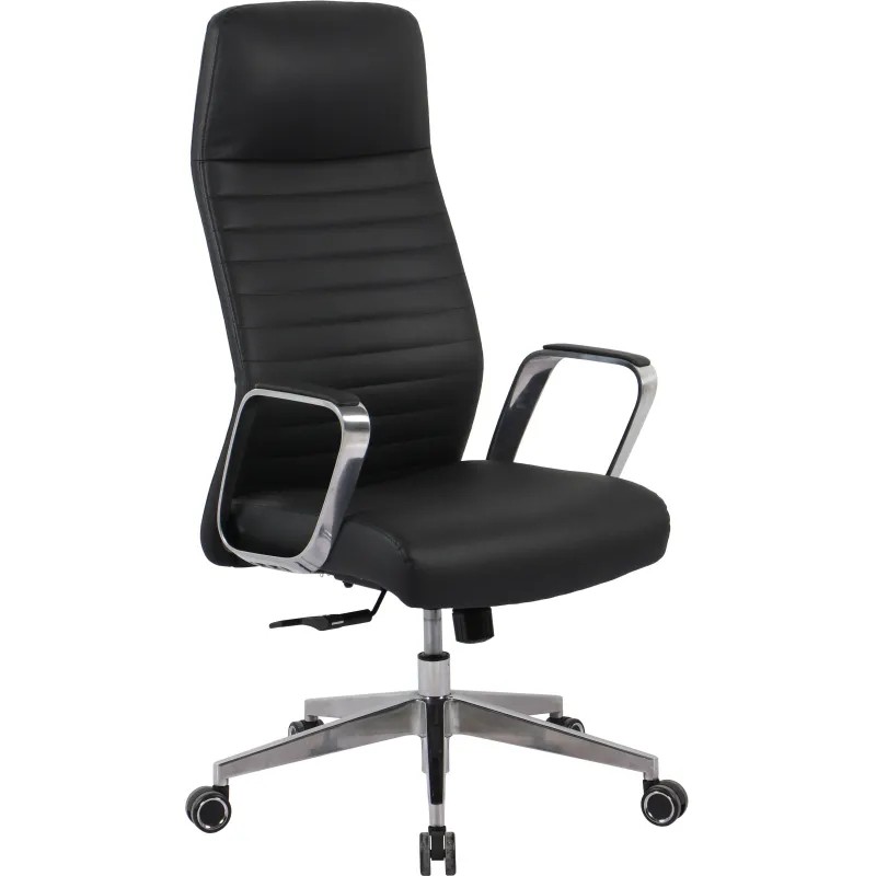 Кресло BN_Hg_EChair-505 TL нат. кожа черный алюминий Кресло BN_Hg_EChair-505 TL нат. кожа черный алюминий