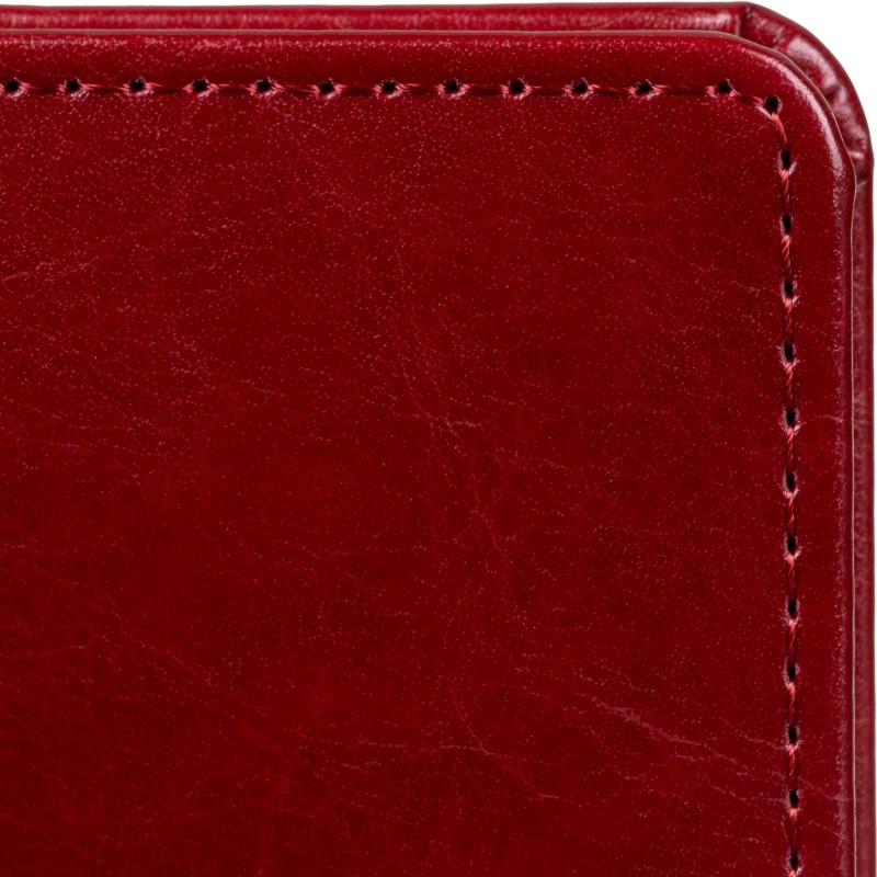 Ежедневник недатированный Attache А5, 160л, 138x213мм под кожу, бордовый