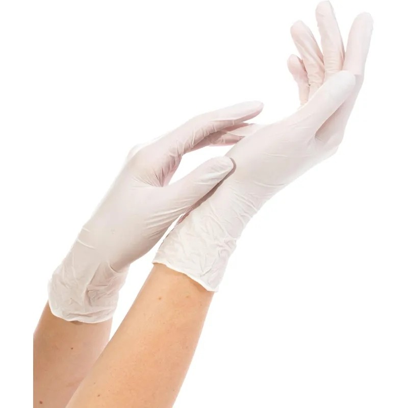 Перчатки нитрил., н/с, н/о,3,9гр./шт,бел.Nitrimax (XL) 50 п/уп