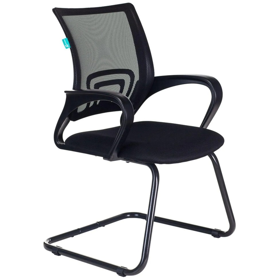 Конференц-кресло VB_Бюрократ CH-695N-AV черный сетка/ткань полозья металл Конференц-кресло VB_Бюрократ CH-695N-AV черный сетка/ткань полозья металл