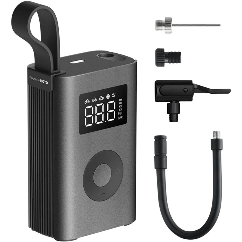 Компрессор автомобильный HOTO Electric Air Pump (чёрный, QWCQA001)