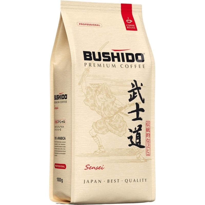 Кофе в зёрнах Bushido Sensei 1кг