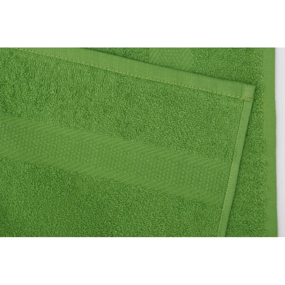 Набор полотенец махровых бордюр 440 г/м2, 70х140 т.салатовый, 5шт Набор полотенец махровых бордюр 440 г/м2, 70х140 т.салатовый, 5шт