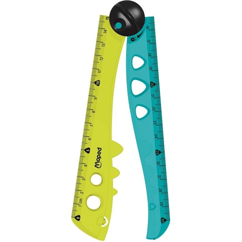 Линейка Maped Croc Croc 30 см пластиковая складная