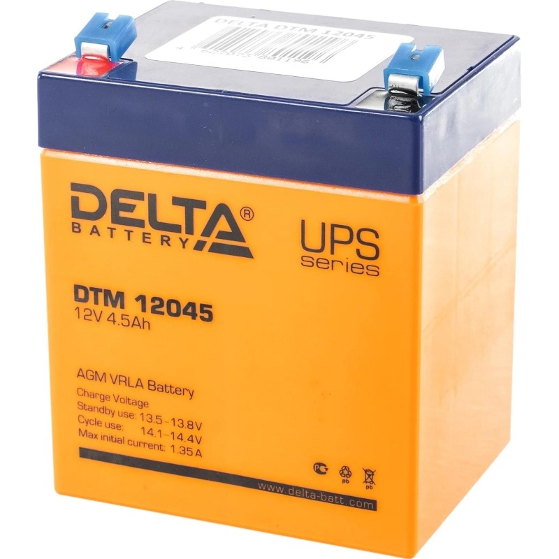 Батарея для ИБП Delta DTM 12045 12В/4.5, F1 (90x70x101мм)