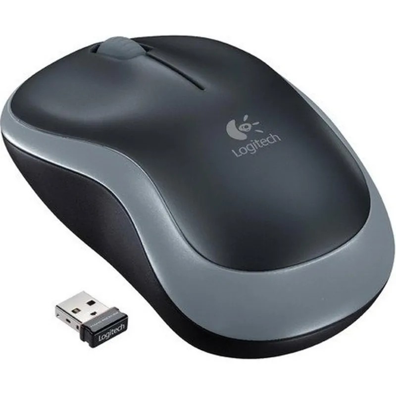 Мышь компьютерная Logitech Wireless Mouse M185  Grey-Black (910-002238)