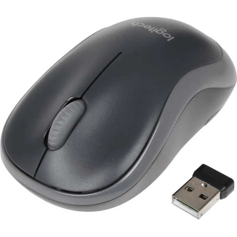 Мышь компьютерная Logitech Wireless Mouse M185  Grey-Black (910-002238)