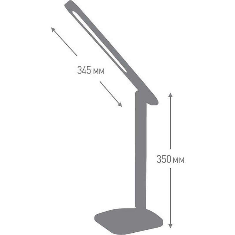 Светильник Ultraflash UF-731 C02 черный (Led,11Вт, 3 цвет.темп.,3ур.ярк)