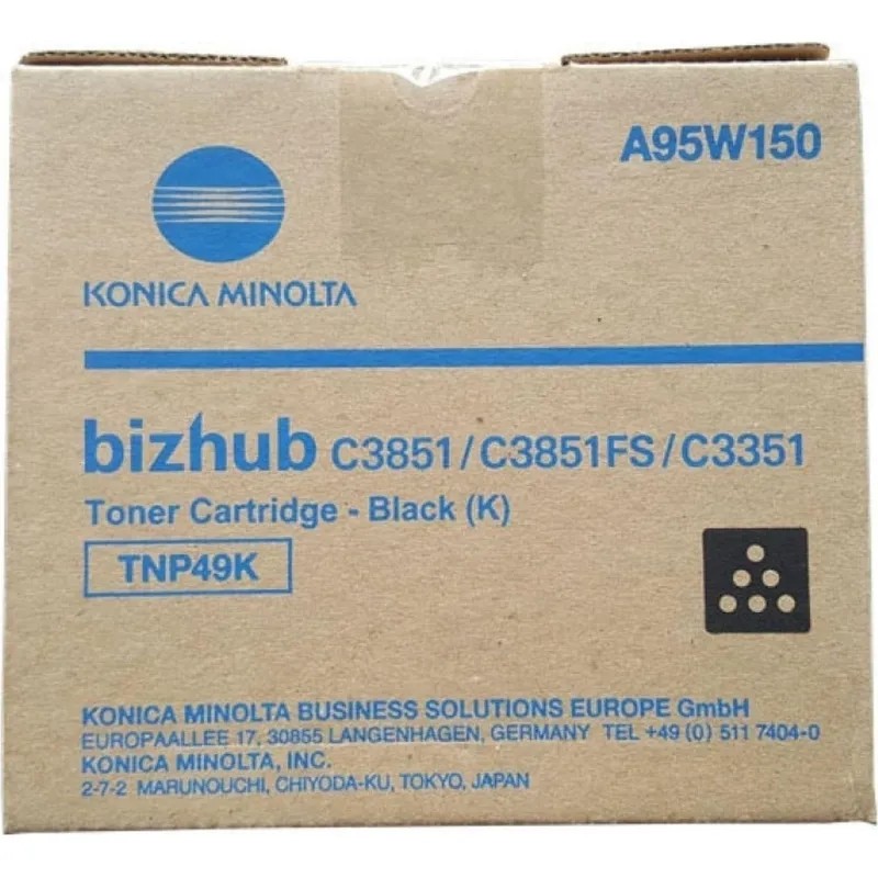 Тонер-картридж Konica Minolta TNP-49K чер. C3351/C3851/C3851FS (A95W150)