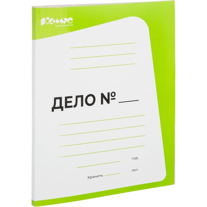 Скоросшиватель картон. ДЕЛО 440г/м2 мелован,салатовый