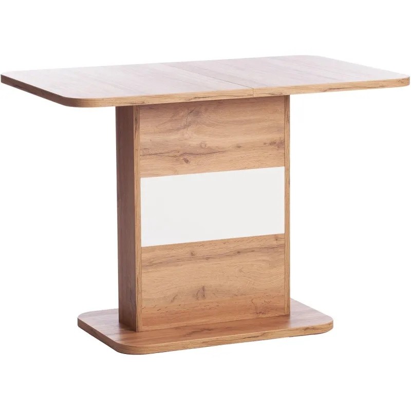 Стол обеденный UT_SMART ЛДСП 105-140х68,6х75см, Дуб вотан/Белый