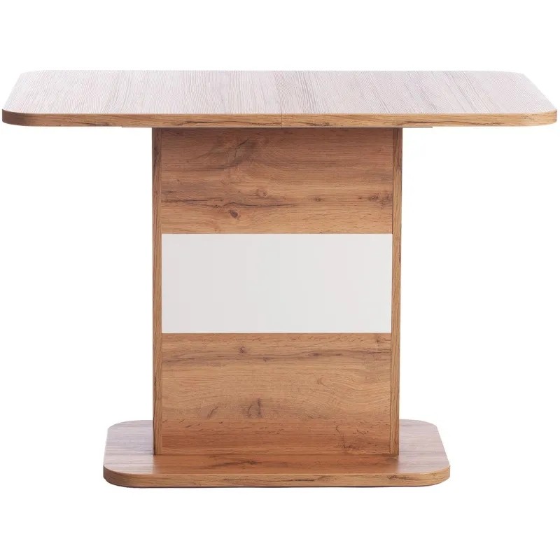 Стол обеденный UT_SMART ЛДСП 105-140х68,6х75см, Дуб вотан/Белый