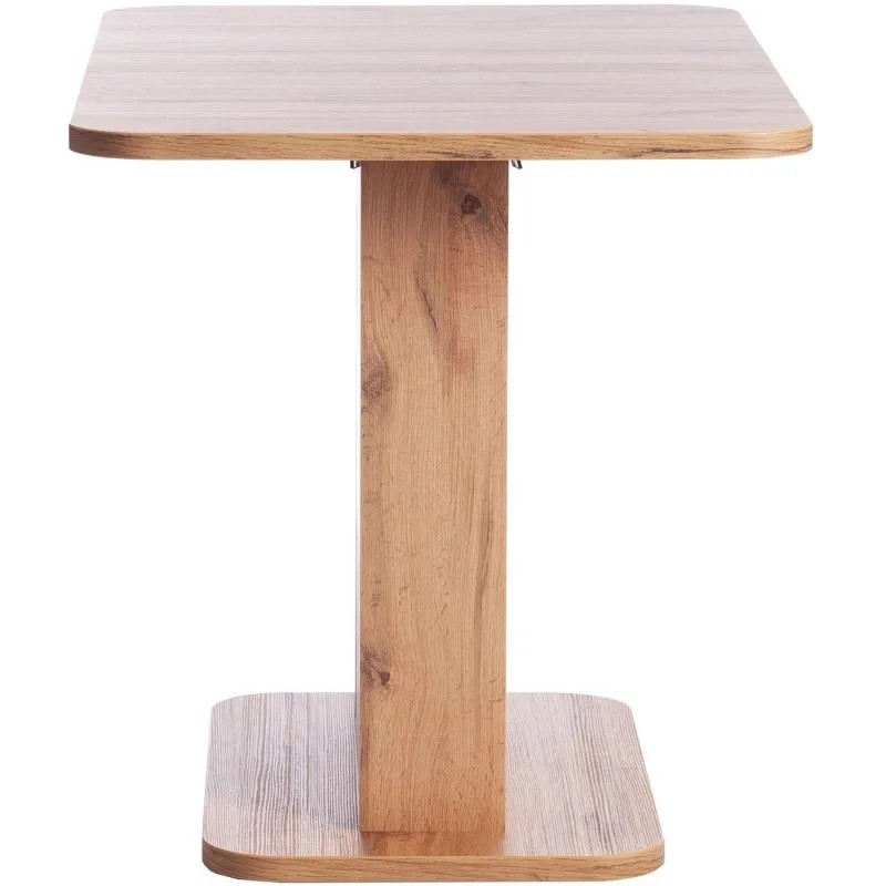 Стол обеденный UT_SMART ЛДСП 105-140х68,6х75см, Дуб вотан/Белый