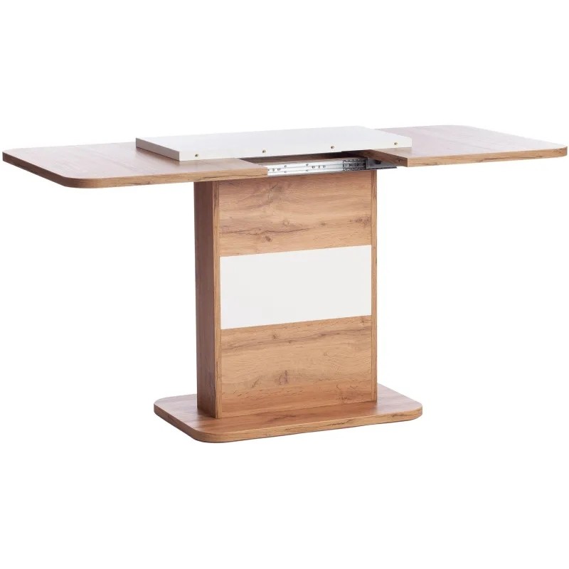 Стол обеденный UT_SMART ЛДСП 105-140х68,6х75см, Дуб вотан/Белый