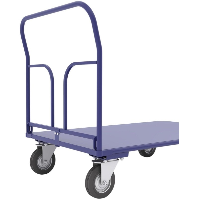 Тележка платформенная складная ручка, зацеп. ТПСР 5 М (700х1200) , d160мм