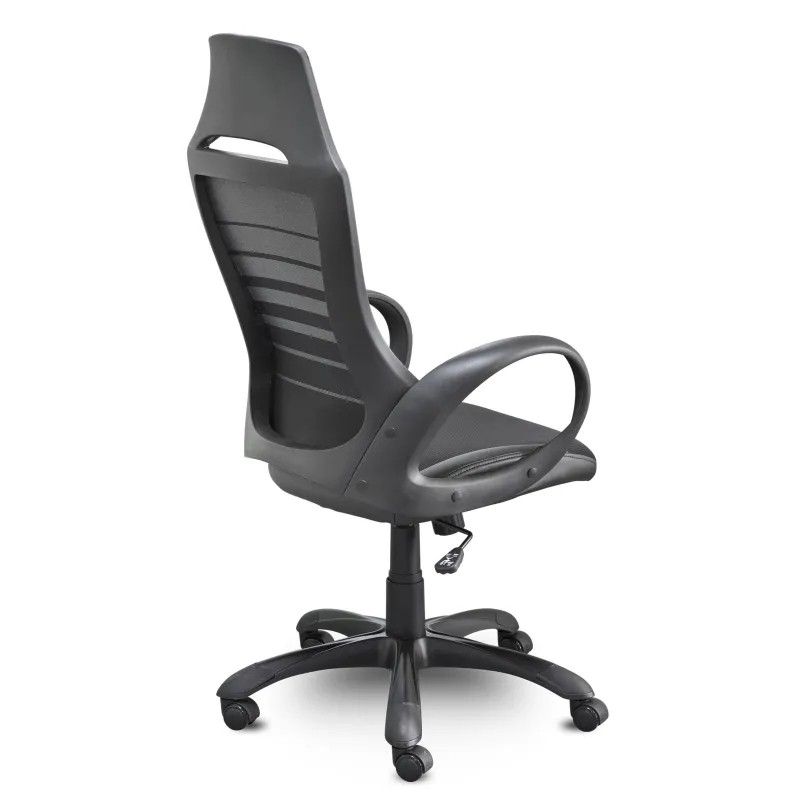 Кресло UP_Тесла М-709 black pl сетка/ткань черный, пластик