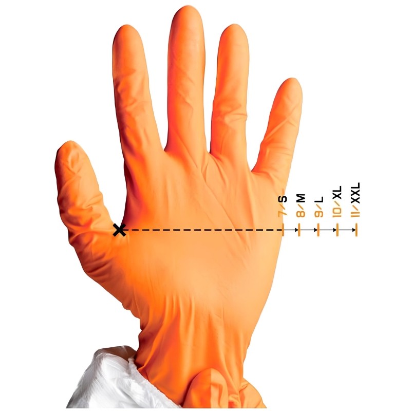 Перчатки нитриловые с хлопковым напылением JetaSafety JN711 цв.зелен. р.XXL