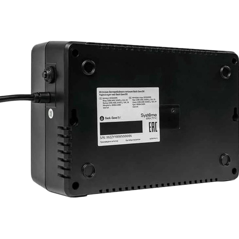 ИБП Systeme Electric Back-Save BV 600 ВА, 3xSchuko, 230В, USB (BVSE600RS)