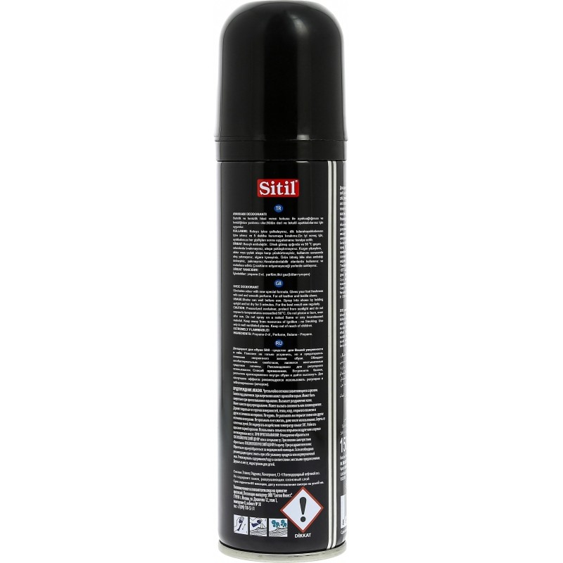 Дезодорант для обуви Sitil Black edition Shoe Deodorant 150 ml