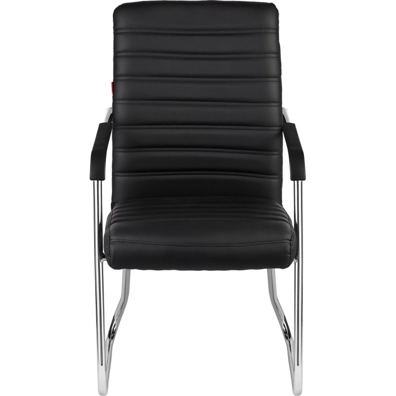 Конференц-кресло BN_TQ_Echair-806 VPU кожзам черный, хром