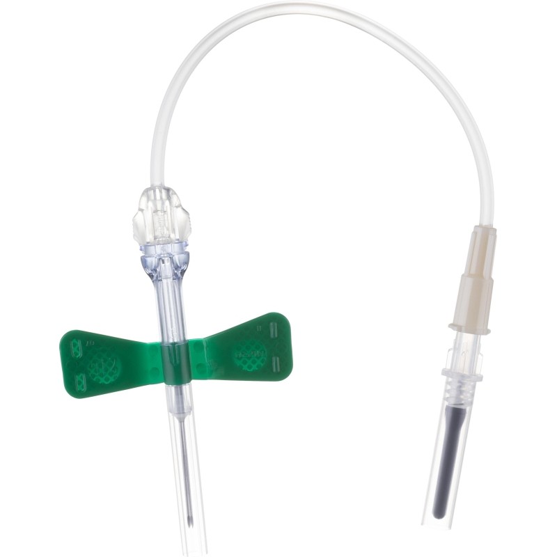 Игла-бабочка 21G 10см зел. с луер-адапт. VACUETTE Safety 450083V1 90шт/уп