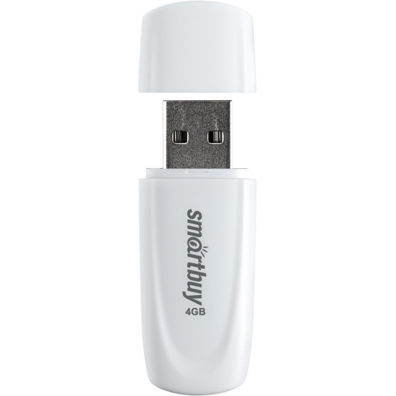 Флеш-память SmartBuy UFD 2.0 004GB Scout White (SB004GB2SCW)