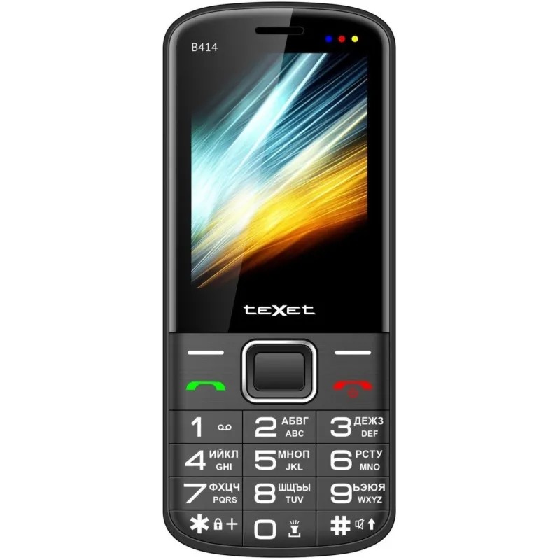 Мобильный телефон teXet TM-B414 черный