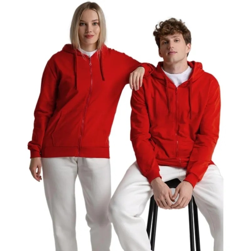 Толстовка на молнии с капюшоном Siverga 2.0,красная, L Толстовка на молнии с капюшоном Siverga 2.0,красная, L