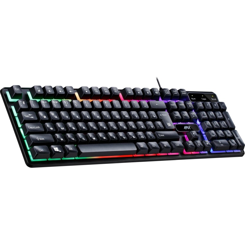 Клавиатура Defender Arx GK-196L RU проводн.игровая, радужн. подсветка 45196