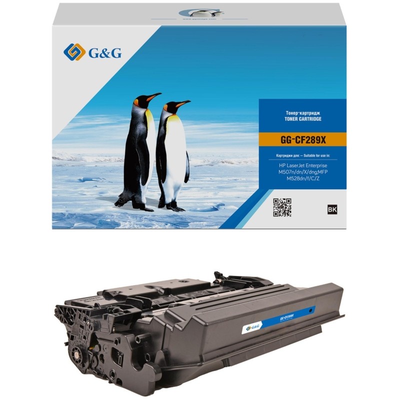 Тонер-картридж G&amp;G CF289X чер. пов. емк. для HP LJ M507/MFP M528