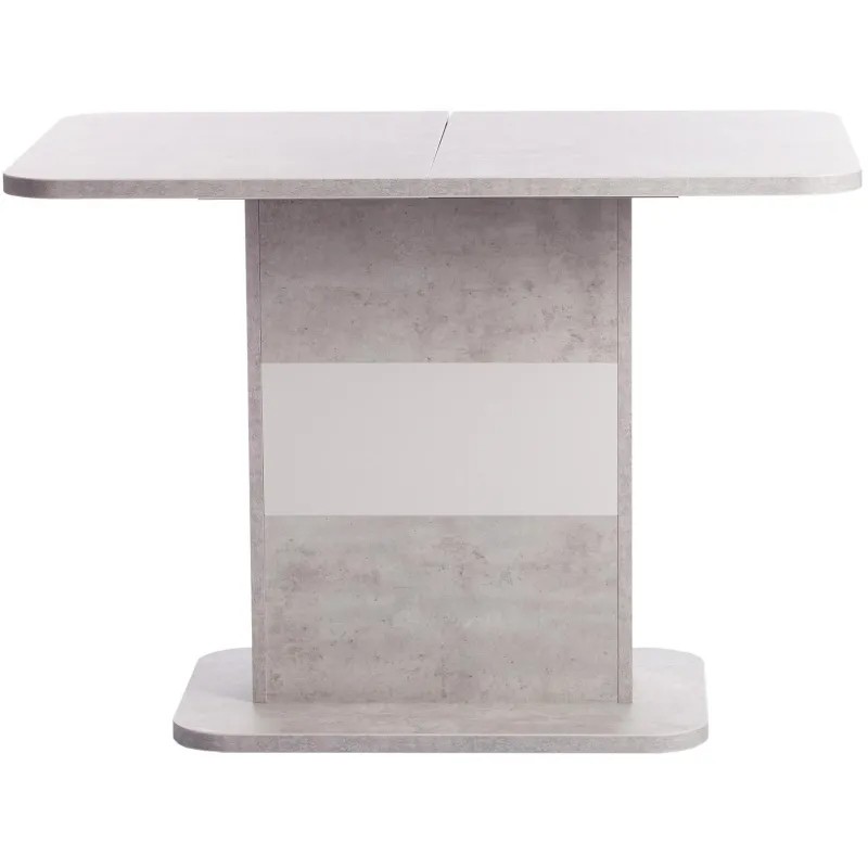 Стол обеденный UT_SMART ЛДСП 105-140х68,6х75см, Белый бетон/Белый