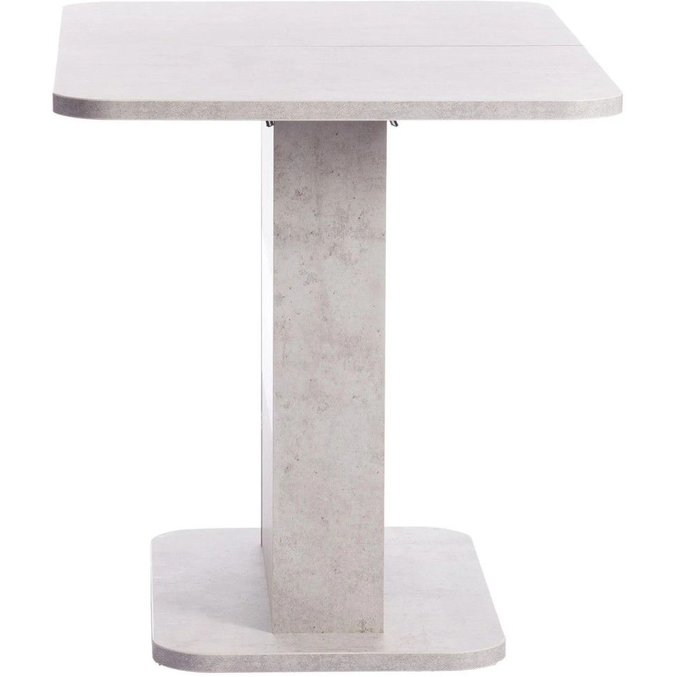 Стол обеденный UT_SMART ЛДСП 105-140х68,6х75см, Белый бетон/Белый