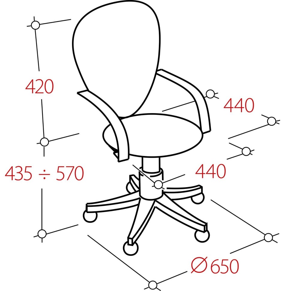 Кресло VB_БЮРОКРАТ CH-330M/OR-03 кожзам синий,хром