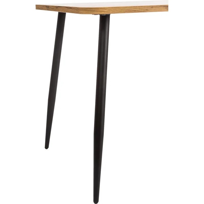 Стол PLUTO, ЛДСП/металл, 120x80x77 см, Дуб вотан/Черный