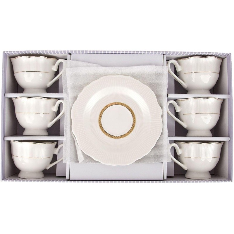 Набор кофейный 12пр. White chic (6персон) v=90мл (подарочная уп), 0970020
