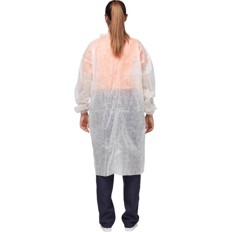 Халат на кнопках (30 гр) 4XL белый (10 шт/упак)