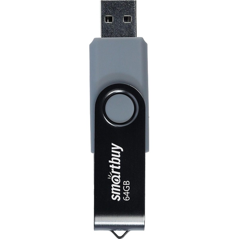 Флеш-память SmartBuy UFD 2.0 064GB Twist Black (SB064GB2TWK)