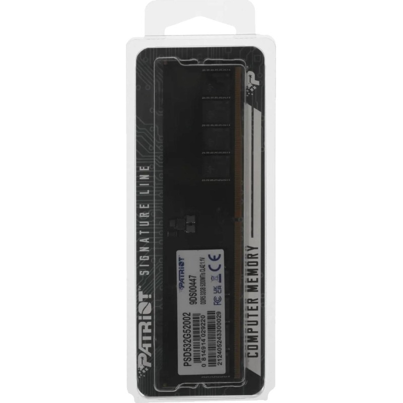 Модуль памяти Patriot DDR5 DIMM 32GB 5200Мгц(PSD532G52002)