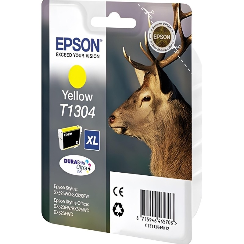 Картридж струйный Epson C13T13044012 жел. пов.емк. для WF-7015/7515