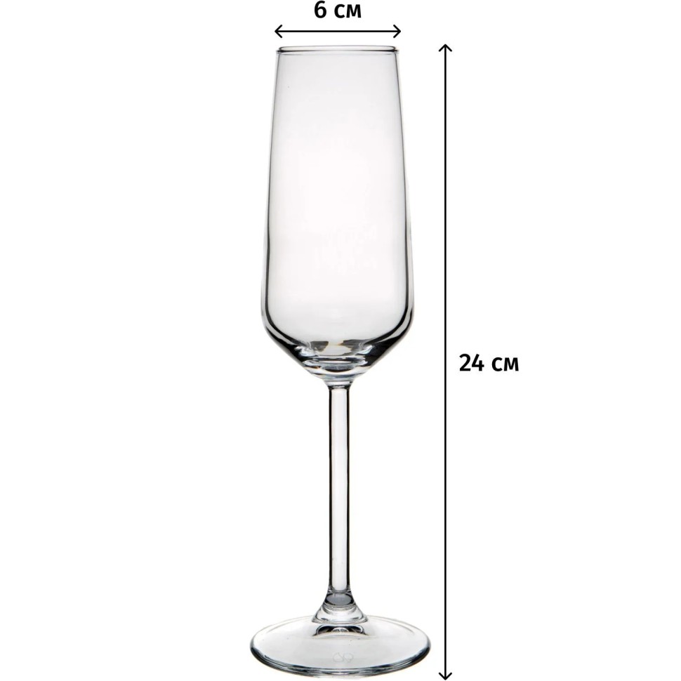Набор бокалов АЛЛЕГРА 4 шт.195 мл