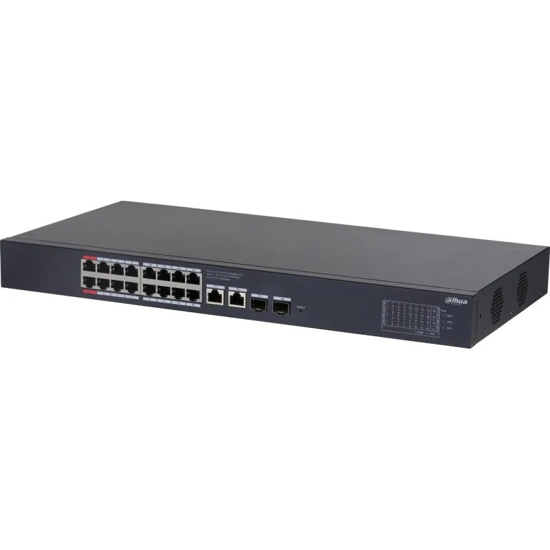 Коммутатор Dahua DH-CS4220-16GT-240 (L2),16PoE,(1000BASE-T/SFP),265W,управ