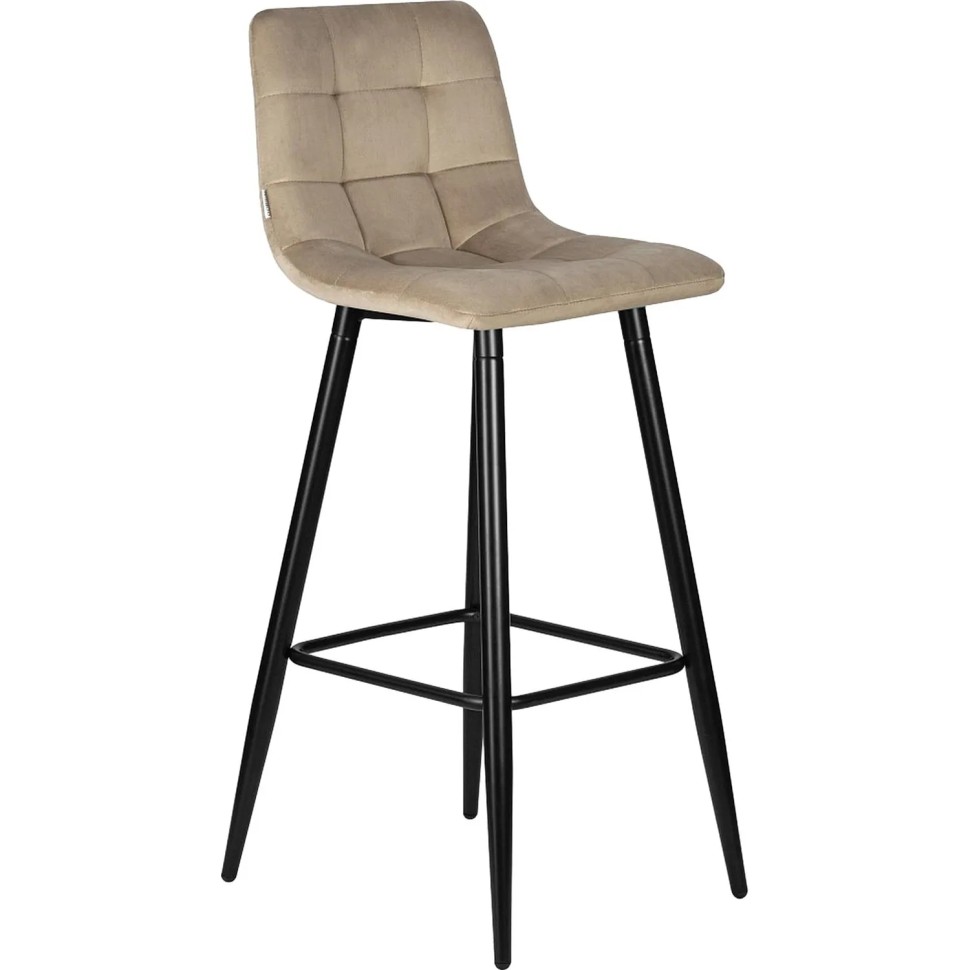 Стул барный LO_DOBRIN NICOLE LML-8078_B-M_V-V108-104 черные мат/мокко велюр Стул барный LO_DOBRIN NICOLE LML-8078_B-M_V-V108-104 черные мат/мокко велюр